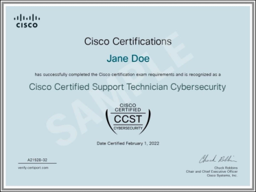 Cisco Certified Support Technician (CCST) Cybersecurity
