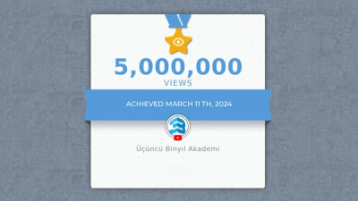 5 Milyon İzlenmeye Ulaşmanın Gururunu Yaşıyoruz!