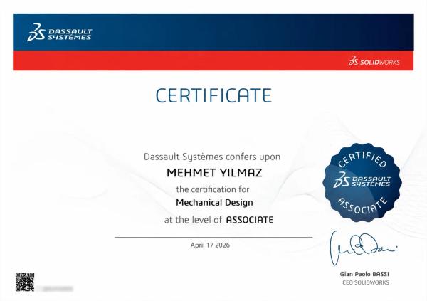 International SolidWorks Certificate