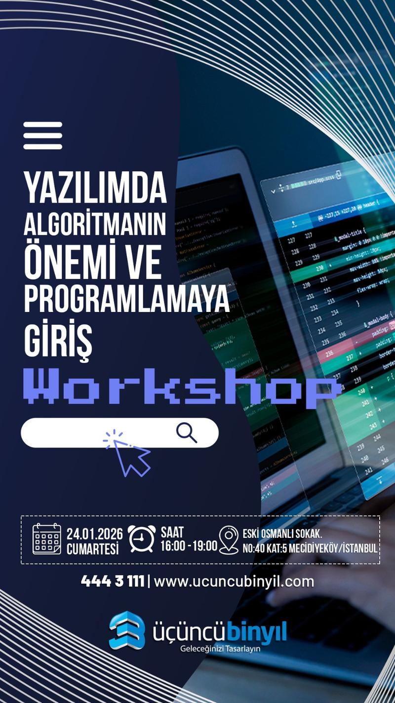 Yazılımda Algoritmanın Önemi ve Programlamaya Giriş Eğitimi