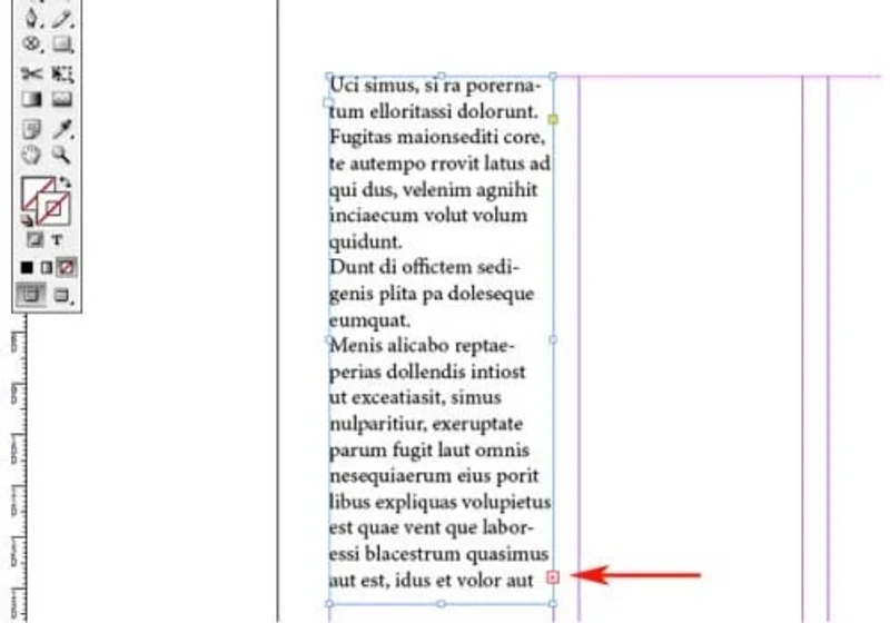 ındesign text frame özellikleri