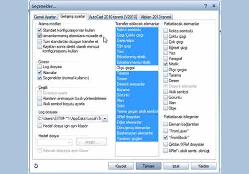 dwg transferi