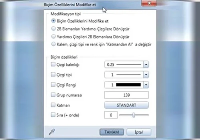 biçim araç çubuğu