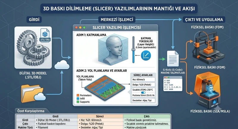 Slicer (Dilimleyici) Yazılımı Kullanımı